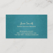 シックターコイズまつげエクステンション 名刺 (裏面)