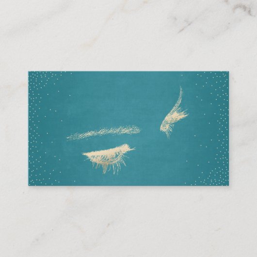 シックターコイズまつげエクステンション 名刺 (正面)