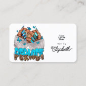 シックターコイズアフリカンアメリカンネイルサロン 名刺 (正面)