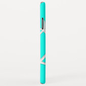 シックターコイズブルースターフィッシュ Case-Mate iPhoneケース (裏面/右)