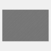 シックタータンチェックブルーグレーブラックパターン ラッピングペーパーシート (正面3)