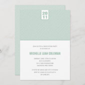 シックダイヤゴナルズ卒業パーティー招待状 招待状 (正面/裏面)