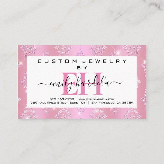 シックダイヤモンドカスタムジュエリー 名刺 (裏面)