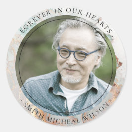 シックダスキーグレー金ゴールドゲート悔やみや弔慰記念写真 ラウンドシール