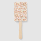 シックダスティピンクディティフローラ結婚式 プログラム ハンドファン (裏面)