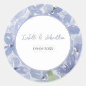 シックダスティブルーアジランゲアフラップスリース結婚ズ ラウンドシール (正面)