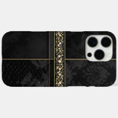 シックダマスク&金ゴールド Case-Mate iPhoneケース (裏面 (横))
