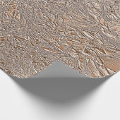 シックダークバラ金ゴールド及びクリーム ラッピングペーパー (角)