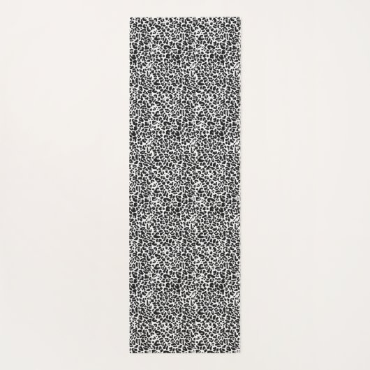 シックチータヒョウのスポットワイルドアニマルプリントグレイ ヨガマット (裏面)