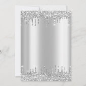 シックティアラシルバーグリッタードロップクインセアニラ 招待状 (裏面)