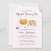 シックティーカップブライダルシャワーティーパーティー招待状 招待状 (正面)