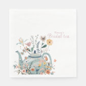 シックティーパーティーブライダルシャワー スタンダードランチョンナプキン (正面)