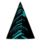 シックティール（緑がかった色）グリッタードリップススイーツ16誕生日 パーティーハット (裏面)