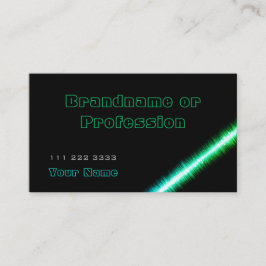 シックティール（緑がかった色）グリーンスタイルオンクラシックブラックファッショナブル 名刺