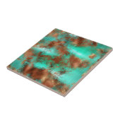 シックティール（緑がかった色）コッパーボホ タイル (側面)