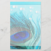 シックティール（緑がかった色）ピーコックジュエリー 便箋 (正面)