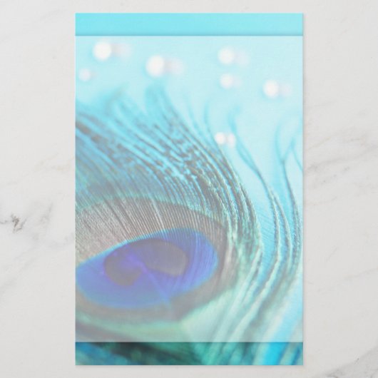 シックティール（緑がかった色）ピーコックジュエリー 便箋 (正面)