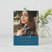 シックティール(緑がかった色)フォトスクリプト大学院サンキューカード カード (スタンド正面)