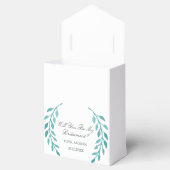 シックティール(緑がかった色)ボタニカルは私の花嫁になる フェイバーボックス (オープン)