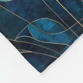 シックティール(緑がかった色)菊 フリースブランケット (角)