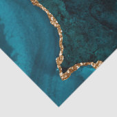 シックティール(緑がかった色)金ゴールドグリッターアゲートカスタムモノグラム 薄葉紙 (詳細)