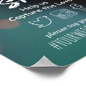 シックティール(緑がかった色)金ゴールド《写真》ぼけ味ライトOhスナップハッシュタグ結婚ズ ポスター (角)