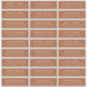 シックテラコッ結婚タズゲスト住所 シール (正面)