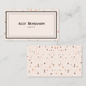 シックテラゾ模様 名刺 (正面/裏面)