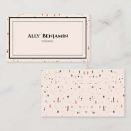 シックテラゾ模様 名刺