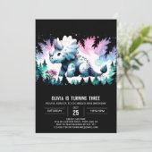 シックディオナトリケラトプス誕生日 招待状 (スタンド正面)