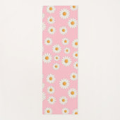 シックデイジーフラワーパターン – かわいいフローラデザイン –  ヨガマット (正面)
