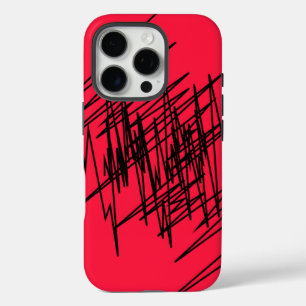 シックデザインオンレッド iPhone 16 PROケース