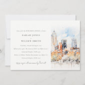 シックデンバーコロラドスカイラインリハーサルディナー 招待状 (正面)