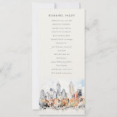 シックデンバーコロラドスカイライン結婚式 プログラム (裏面)