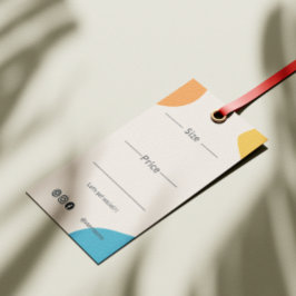 シックトレンディーデザイン製品包装つるラベル