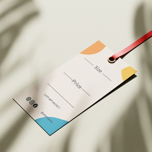 シックトレンディーデザイン製品包装つるラベル