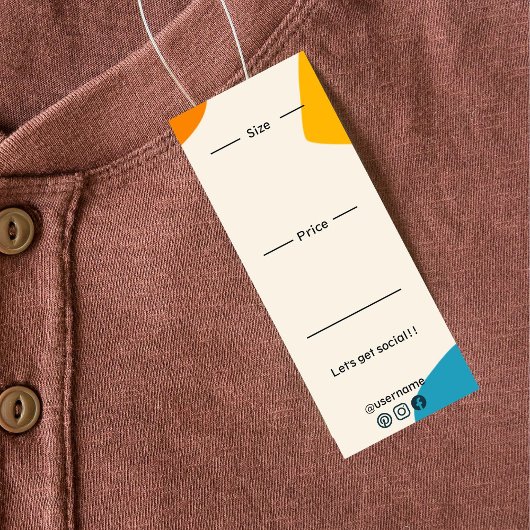 シックトレンディーデザイン製品包装つるラベル