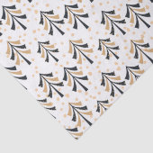 シックトレンディーブラック金ゴールドクリスマスツリーズホリデー 薄葉紙 (詳細)