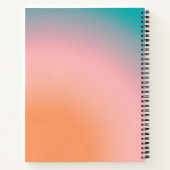 シックトレンディーボホグラディエントピンクカスタムレシピ ノートブック (裏面)