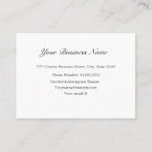 シックトレンディー素朴沿岸ビーチ結婚ハート 名刺 (裏面)