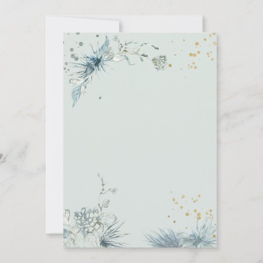 シックドレスウィンター35誕生日 招待状 (裏面)