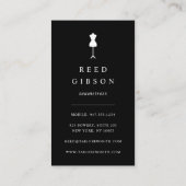 シックドレス型枠 Seamstress Tailor Designer 名刺 (裏面)