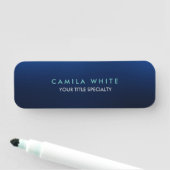 シックナイトブルーエレガントプロフェッショナル 名札 (インサイチュ)