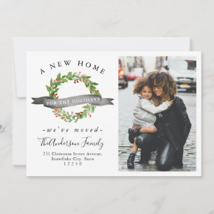 シックニューホームフォーザホリデーズリース写真引っ越し 案内状