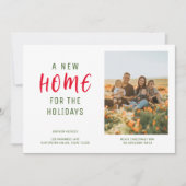 シックニューホームフォーザホリデーズ |写真モダン シーズンカード (正面)