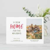 シックニューホームフォーザホリデーズ |写真モダン シーズンカード (スタンド正面)