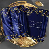 シックネイビー金ゴールド結婚式招待状 招待状