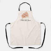 シックネイルアーティスト美しいサロンマニキュリストユニフォーム エプロン (正面)