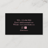 シックネイルサロンマニキュリストハンド 名刺 (裏面)