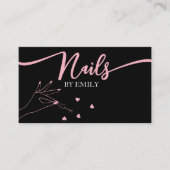 シックネイルサロンマニキュリストハンド 名刺 (正面)